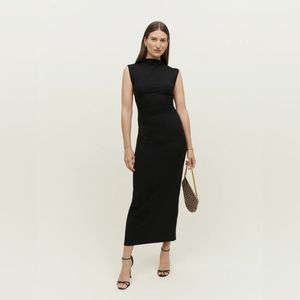 Reformation Billy Dress in Black XS